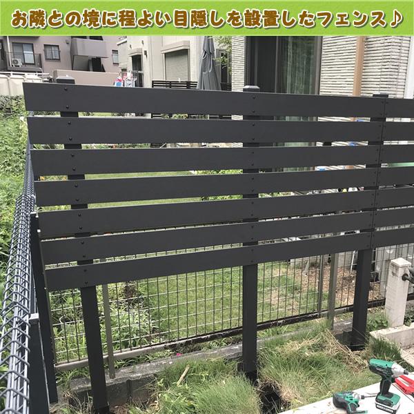 エコウッド 人工木フェンス専用ポストNEW 1200ブラック 人工木