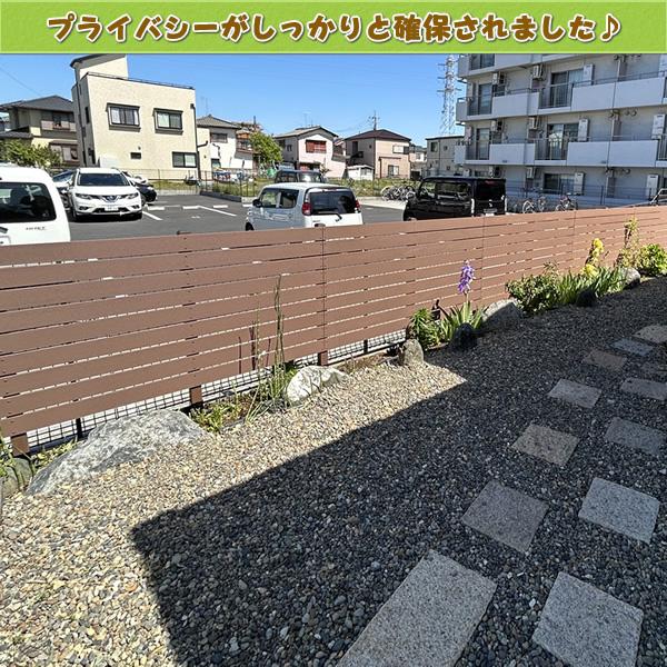 エコウッド 人工木フェンス専用ポストNEW 1200ブラウン 人工木