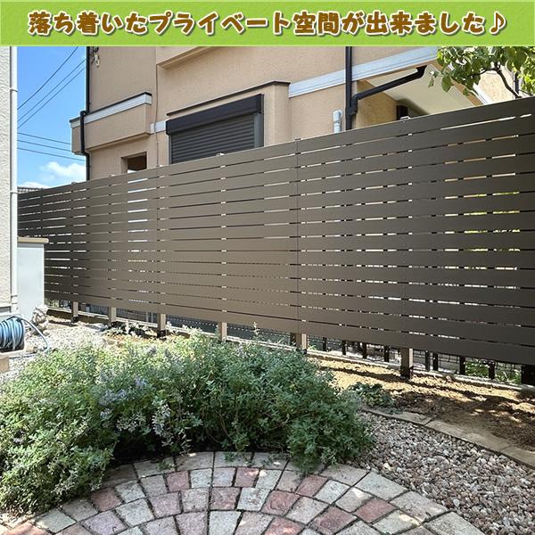 エコウッド 人工木フェンス専用ポストNEW 1200ダークブラウン 人工