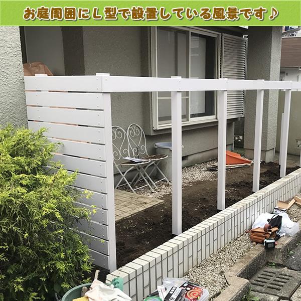 エコウッド 人工木フェンス専用ポストNEW 1200ホワイト 人工木