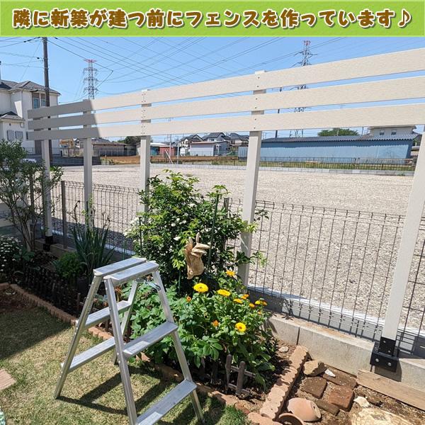 エコウッド 人工木フェンス専用ポストNEW 2000ホワイト 人工木