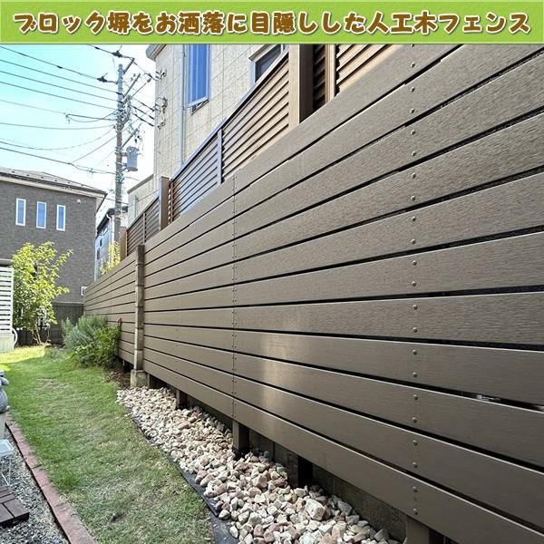 エコウッド 人工木材 NEW（100×11mm）ダークブラウン 1800mm DIY