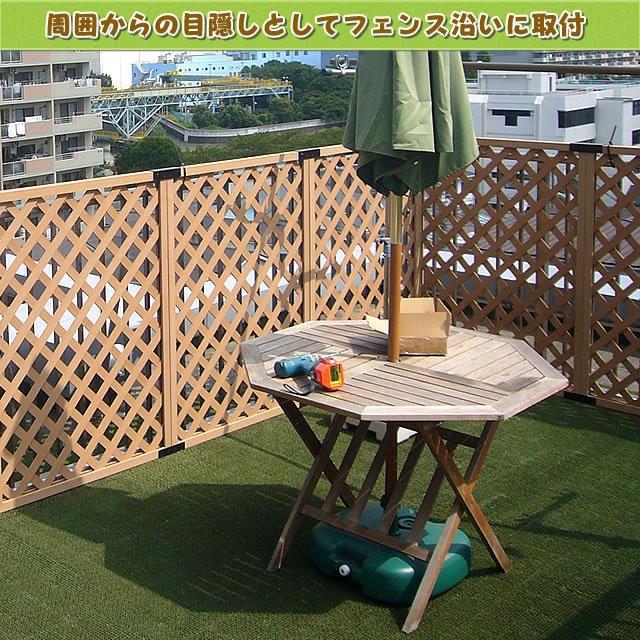 人工木ラティスフェンス1290ベージュ　庭 目隠し DIY ガーデニング 樹脂製　-　JAN1174｜ecowood-shop｜03