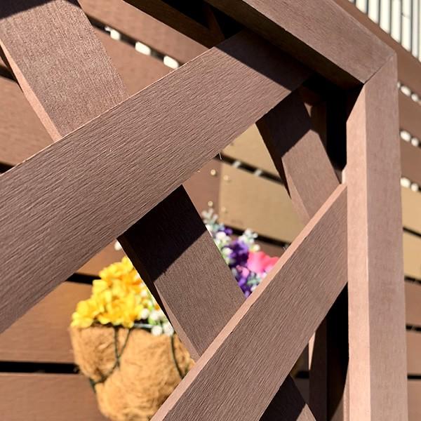 エコウッド 人工木ラティスフェンス1860ブラウン 庭 目隠し DIY