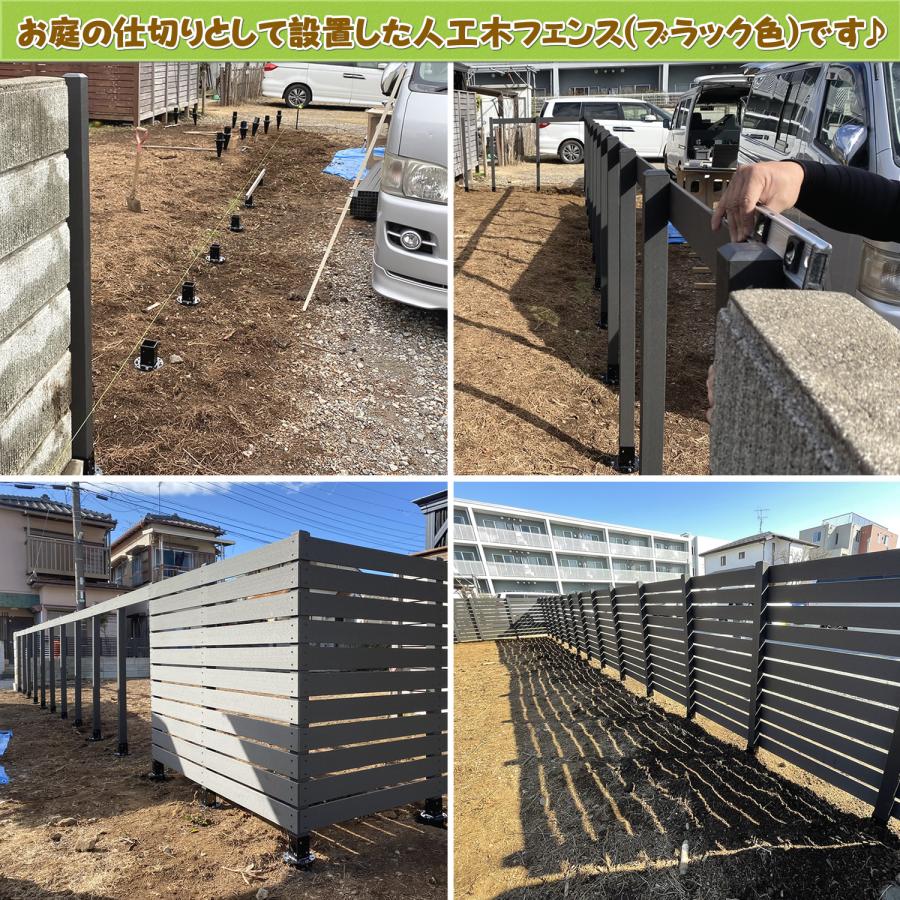 エコウッド 土中用ポスト固定金具（60mm用） フェンス 支柱