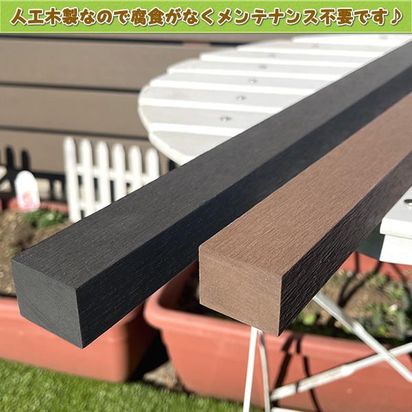 人工木縦格子900mmブラウン（６本）＋さくさくエクステリア（１２個）セット　-　JAN5561｜ecowood-shop｜11