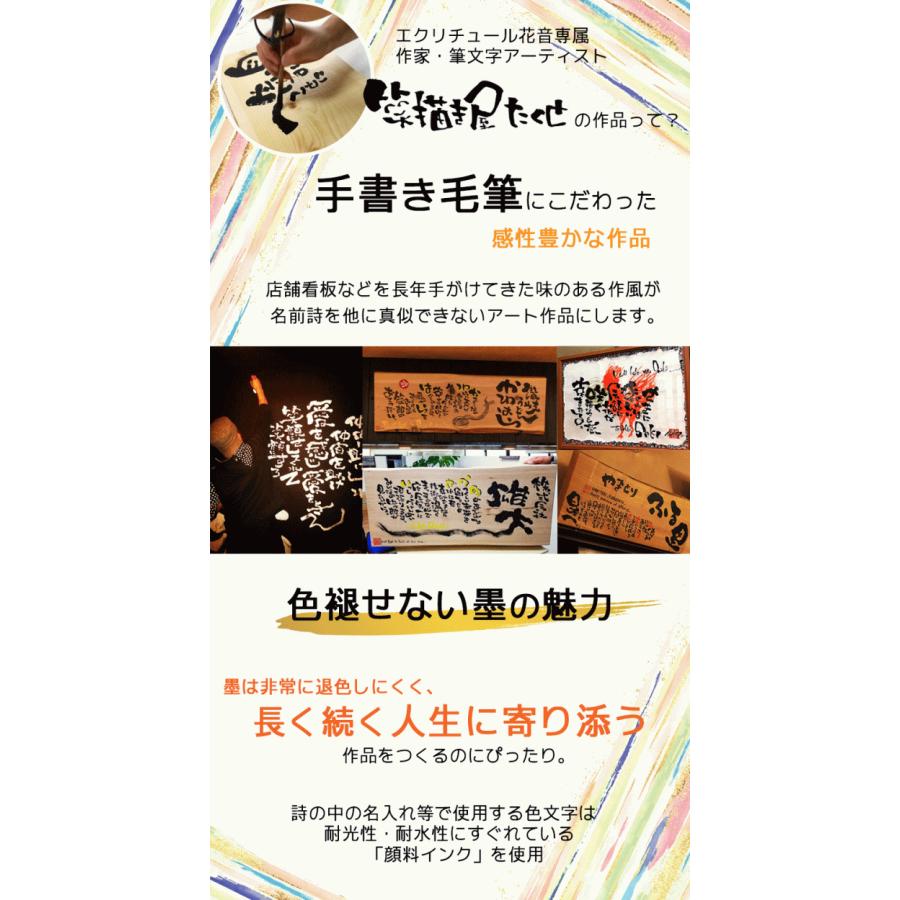 名前詩 名前ポエム ネームポエム 名入れ プレゼント 出産祝い 命名 誕生日 メッセージ枠付き 結婚記念日 成人祝い 記念日 可愛い Takutobunta4 ギフトサロンエクリチュール花音 通販 Yahoo ショッピング