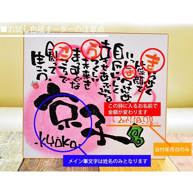 お試し価格商品 製作制限あり 名前ポエム 色紙サイズ 誕生日 母の日 父の日 敬老の日 プレゼント お祝い ギフト 出産祝い 記念品 販促 お礼 オーダー 名前詩 Takutoflowerflame5 名前詩と花エクリチュール 通販 Yahoo ショッピング