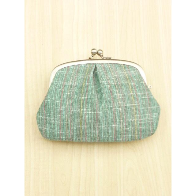 THREAD-LINE 松野屋 親子 がま口 財布 日本製 会津木綿 がまぐち