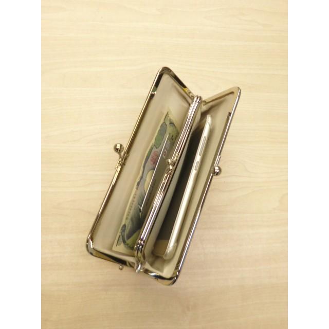 THREAD-LINE 松野屋 がま口 長財布 財布 日本製 牛革 本革 革 大