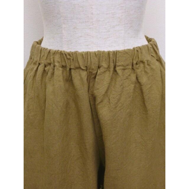 ina イナ サルエル パンツ リネン 麻 100% 日本製 テーパード くるぶし丈 クロップド アンクル ウエストゴム イージーパンツ | イナ | 08