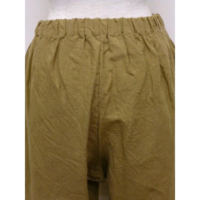 ina イナ サルエル パンツ リネン 麻 100% 日本製 テーパード くるぶし丈 クロップド アンクル ウエストゴム イージーパンツ | イナ | 09