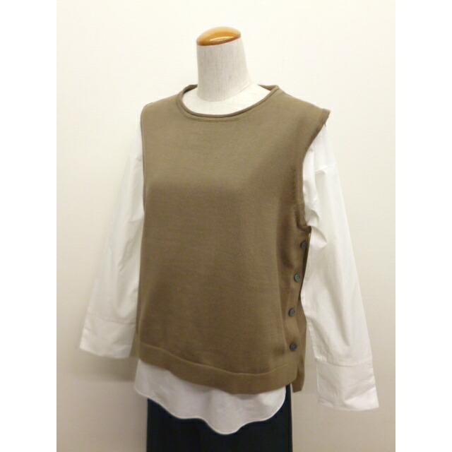 mao made マオメイド ベスト ニット ブラウス 付き インナー