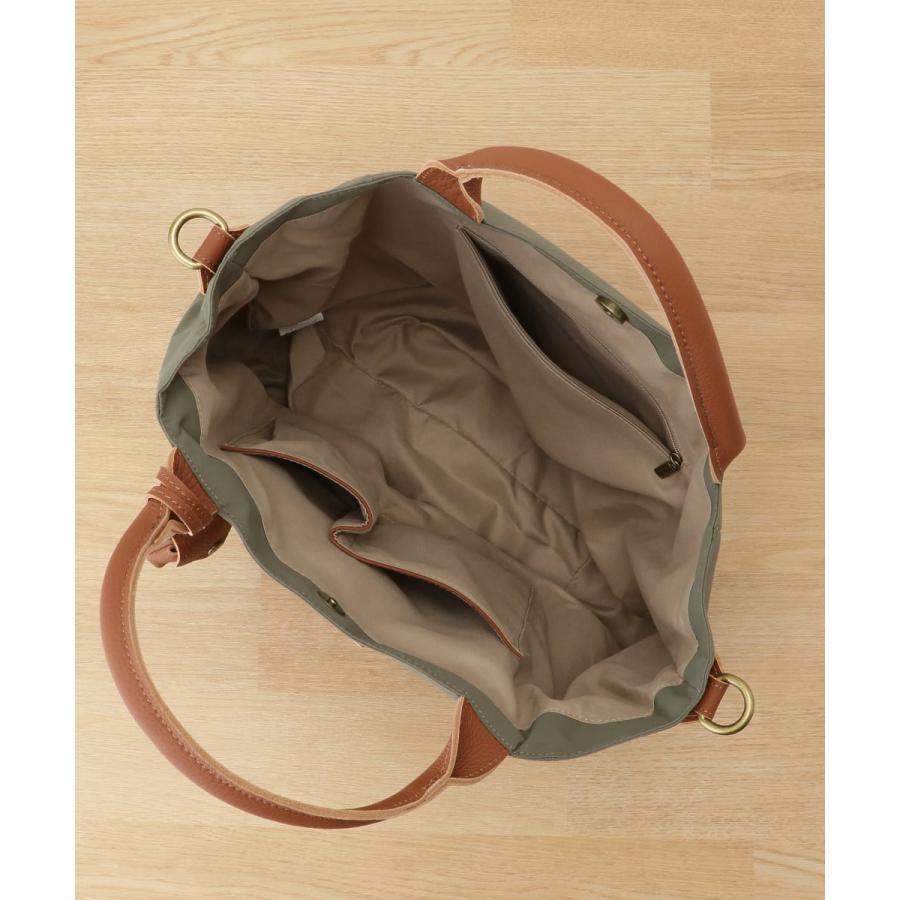 toleur トーラ トート バッグ ショルダーバッグ 2WAY ショルダーストラップ 付き ナイロン グログラン 牛革 カウレザー | toleur | 02