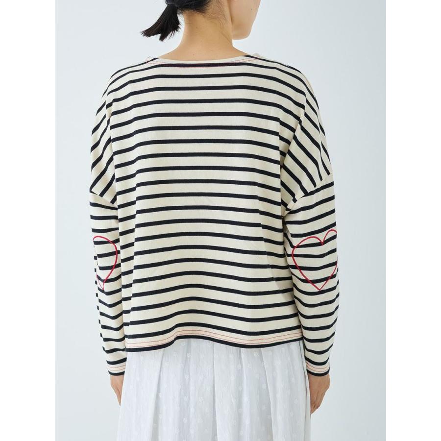 PONT DE CHALONS ポンデシャロン カットソー ロンT ロング Tシャツ ボーダー ハート ステッチ プルオーバー 綿 100% コットン レディース 2026年春夏の新色入荷 |  | 02