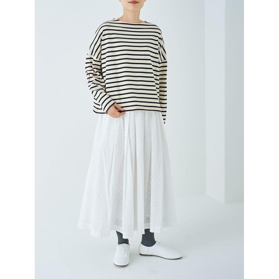 PONT DE CHALONS ポンデシャロン カットソー ロンT ロング Tシャツ ボーダー ハート ステッチ プルオーバー 綿 100% コットン レディース 2026年春夏の新色入荷 |  | 03