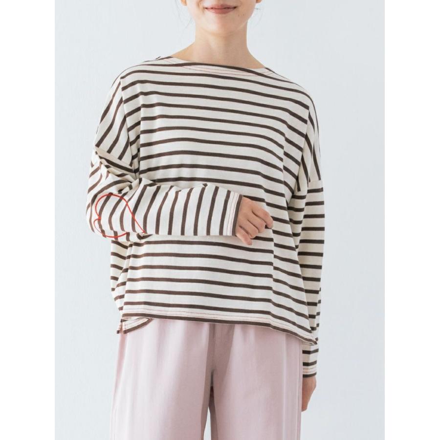 PONT DE CHALONS ポンデシャロン カットソー ロンT ロング Tシャツ ボーダー ハート ステッチ プルオーバー 綿 100% コットン レディース 2026年春夏の新色入荷 |  | 04