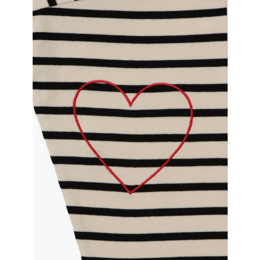 PONT DE CHALONS ポンデシャロン カットソー ロンT ロング Tシャツ ボーダー ハート ステッチ プルオーバー 綿 100% コットン レディース 2026年春夏の新色入荷 |  | 09