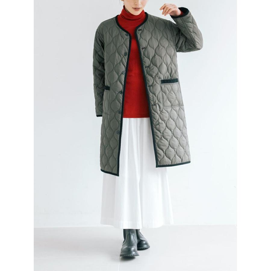 PONT DE CHALONS ポンデシャロン キルティング コート ジャケット リバーシブル ノーカラー ポリエステル タフタ アウター レディース 2025年秋冬物 |  | 03