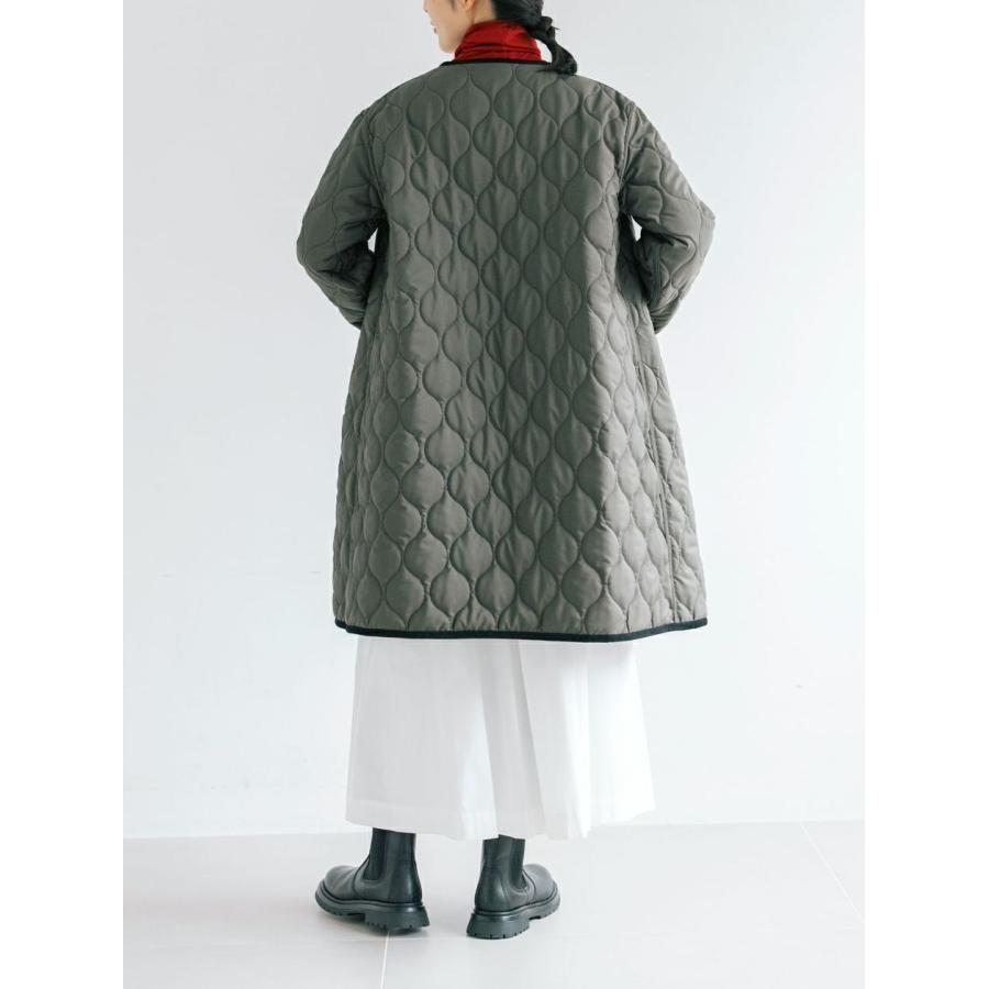 PONT DE CHALONS ポンデシャロン キルティング コート ジャケット リバーシブル ノーカラー ポリエステル タフタ アウター レディース 2025年秋冬物 |  | 05