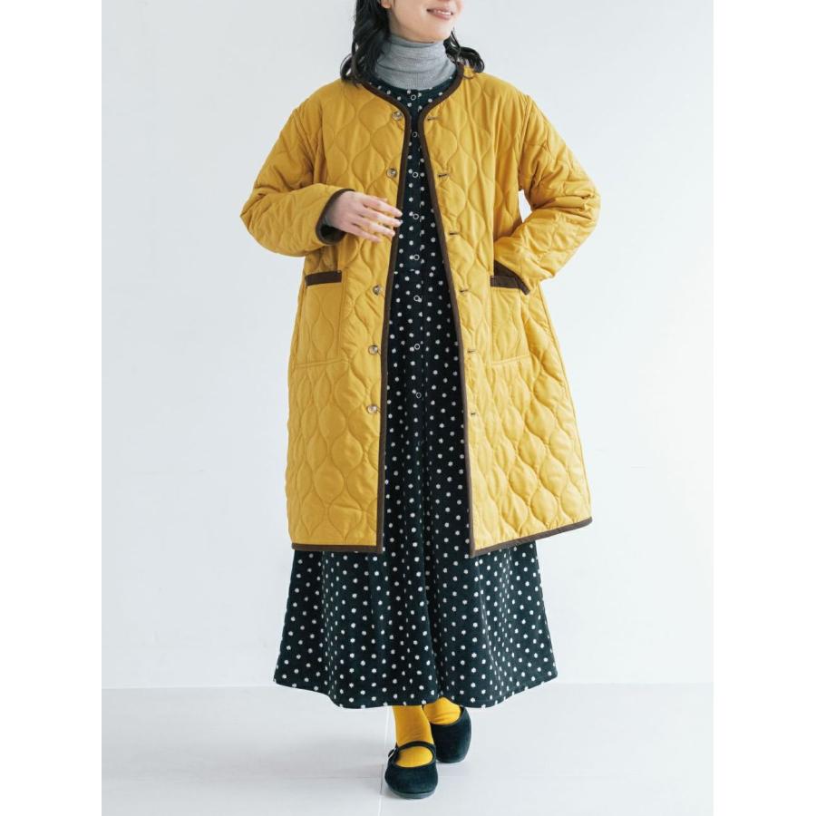 PONT DE CHALONS ポンデシャロン キルティング コート ジャケット リバーシブル ノーカラー ポリエステル タフタ アウター レディース 2025年秋冬物 |  | 07