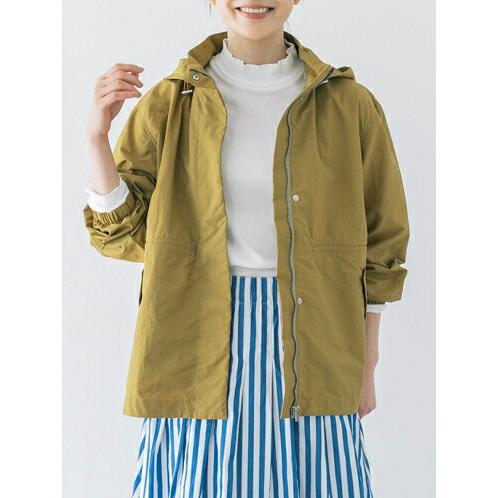 ナチュランで購入　ichi イチ　撥水加工コットンナイロンフードジャケット ナチュランで購入 ichi イチ 撥水加工コットンナイロンフード