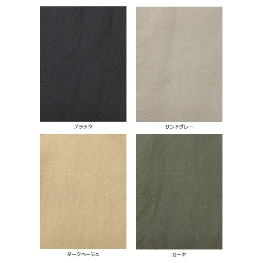 ina イナ ワイド パンツ ガウチョ スカーチョ キュロット タック ウエスト 紐 ゴム リネン 麻 100% 日本製 | イナ | 13