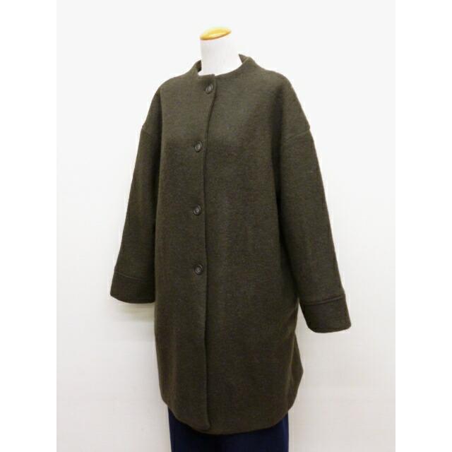mao made（マオメイド） コート ロング ミドル 丈 モックネック ボトル