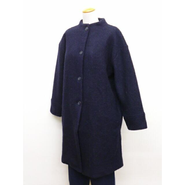 mao made（マオメイド） コート ロング ミドル 丈 モックネック ボトル