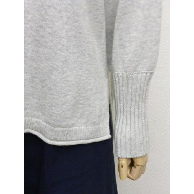 マオメイド mao made ニット セーター クルーネック プルオーバー 異ゲージ リブ やわらか ソフト コットン 綿 100 % 平編み レディース  2026年春夏の新色入荷 | mao made | 11