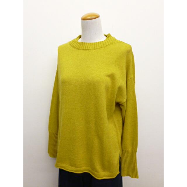 マオメイド mao made ニット セーター クルーネック プルオーバー 異ゲージ リブ やわらか ソフト コットン 綿 100 % 平編み レディース  2026年春夏の新色入荷 | mao made | 02