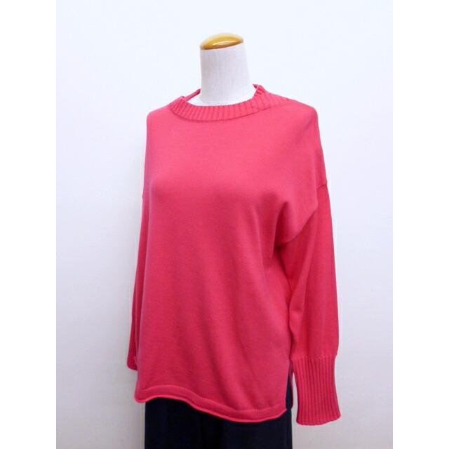 マオメイド mao made ニット セーター クルーネック プルオーバー 異ゲージ リブ やわらか ソフト コットン 綿 100 % 平編み レディース  2026年春夏の新色入荷 | mao made | 03