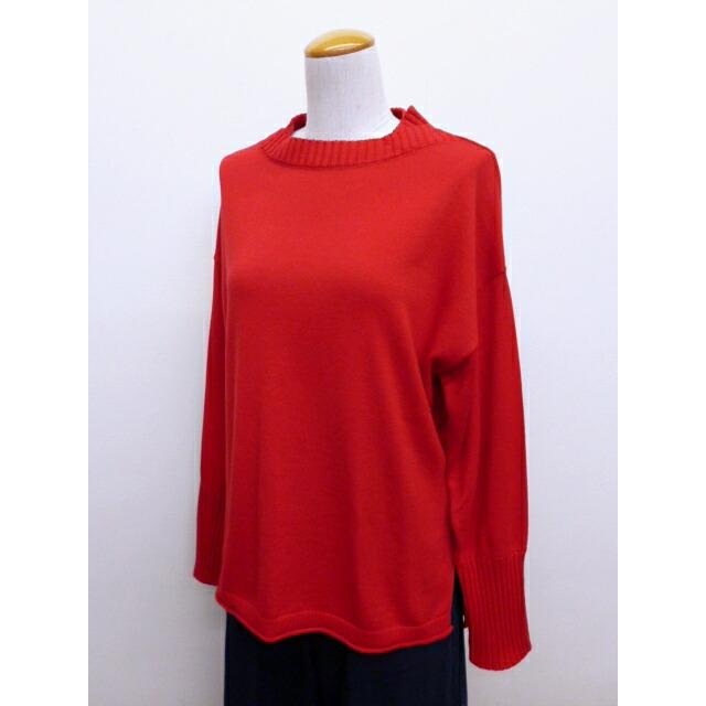 マオメイド mao made ニット セーター クルーネック プルオーバー 異ゲージ リブ やわらか ソフト コットン 綿 100 % 平編み レディース  2026年春夏の新色入荷 | mao made | 04