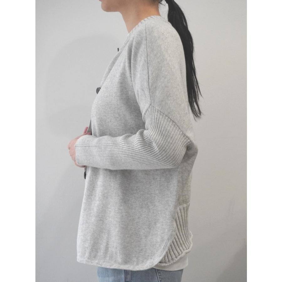 マオメイド mao made カーディガン ニット セーター 前後 2WAY クルーネック プルオーバー セミ ドルマン スリーブ コットン 綿 100 % 2025年春夏物 セール | mao made | 01