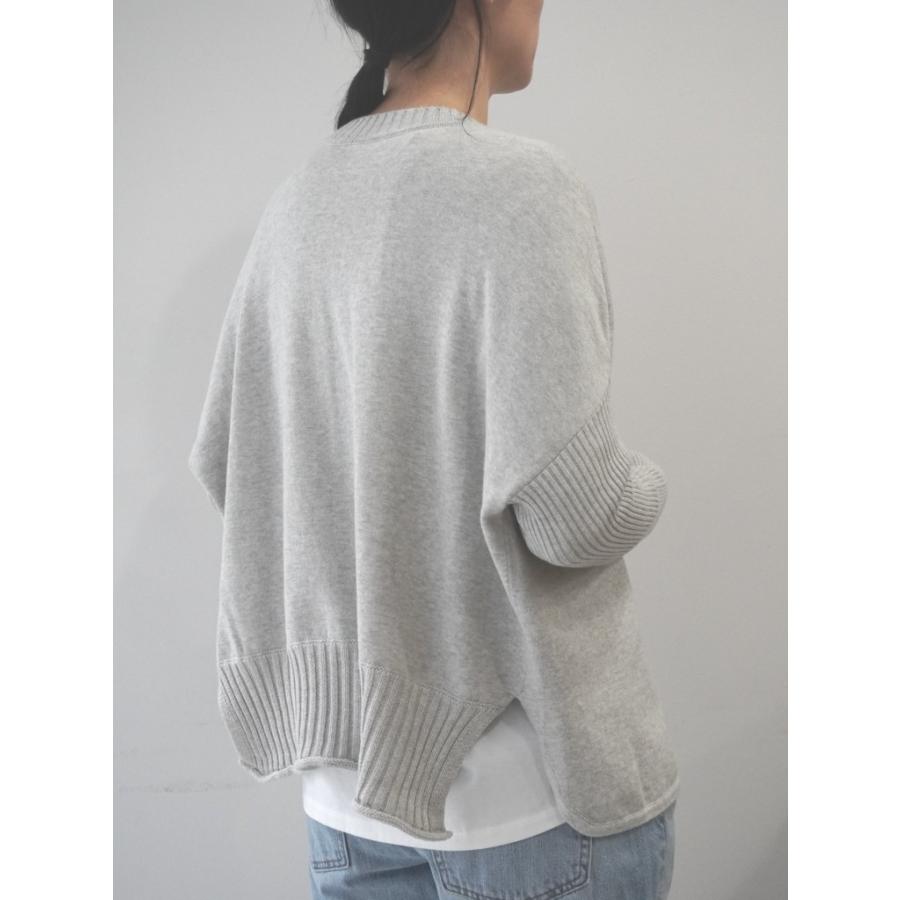 マオメイド mao made カーディガン ニット セーター 前後 2WAY クルーネック プルオーバー セミ ドルマン スリーブ コットン 綿 100 % 2025年春夏物 セール | mao made | 02