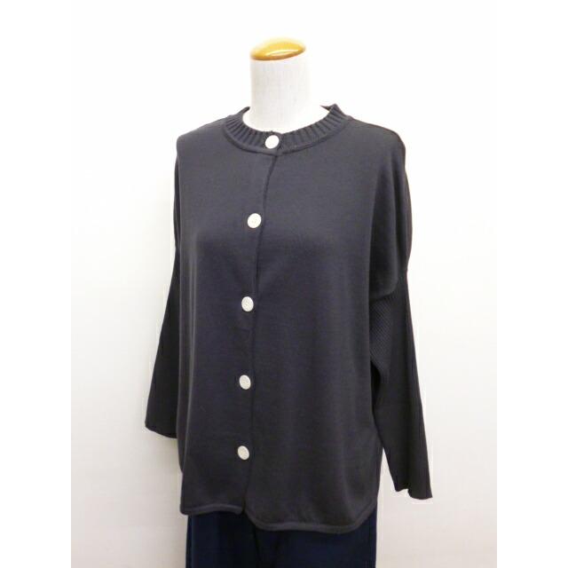 マオメイド mao made カーディガン ニット セーター 前後 2WAY クルーネック プルオーバー セミ ドルマン スリーブ コットン 綿 100 % 2025年春夏物 セール | mao made | 09