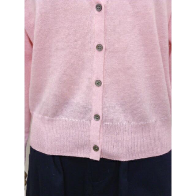 マオメイド mao made カーディガン リネン 麻 100％ Vネック クロップド丈 UVカット ニット 薄手 レディース 2026年春夏の新色入荷 611114 | mao made | 14