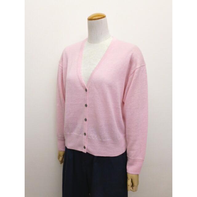マオメイド mao made カーディガン リネン 麻 100％ Vネック クロップド丈 UVカット ニット 薄手 レディース 2026年春夏の新色入荷 611114 | mao made | 05