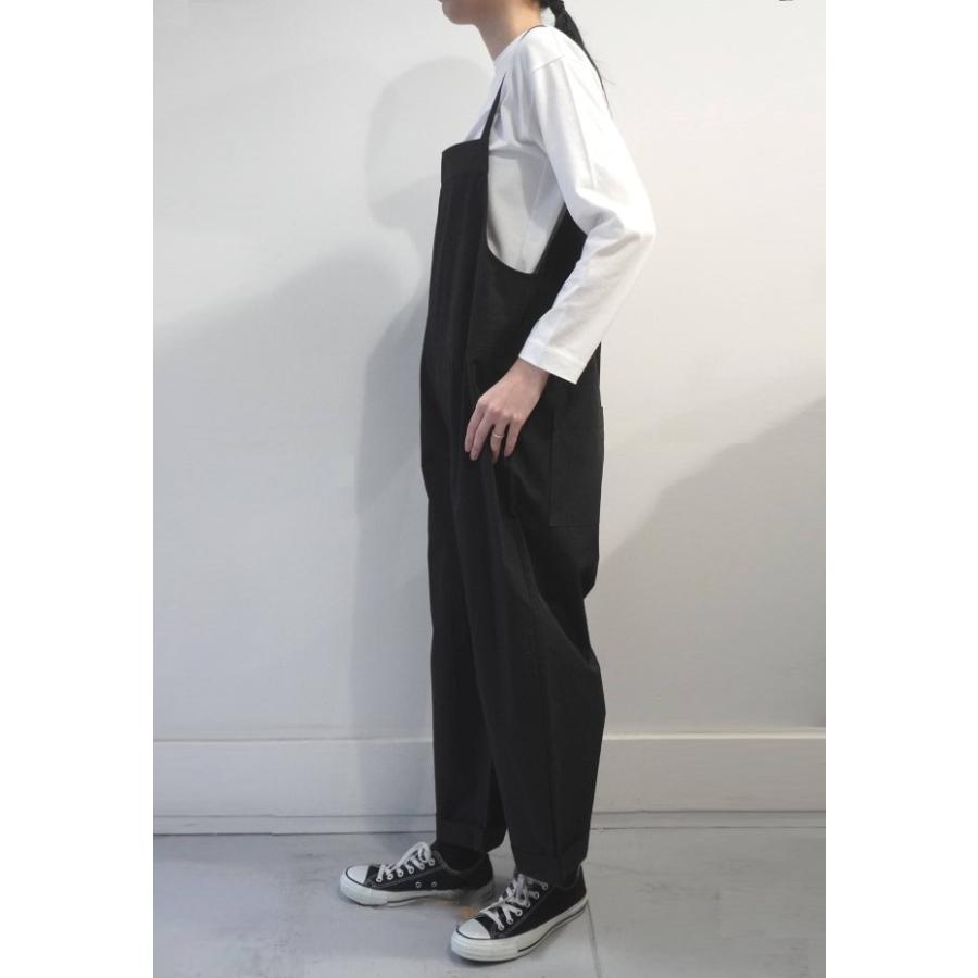 マオメイド mao made サロペット オールインワン ワイド シルエット ワッシャー 加工 タイプライター コットン 綿 ナイロン | mao made | 01