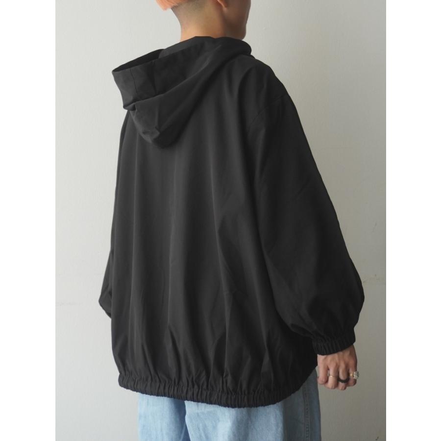 マオメイド mao made アノラック パーカー ブルゾン ジャケット ハーフ ZIP ジップ フード 付き ワイド シルエット 撥水加工 2026年春夏物 | mao made | 04