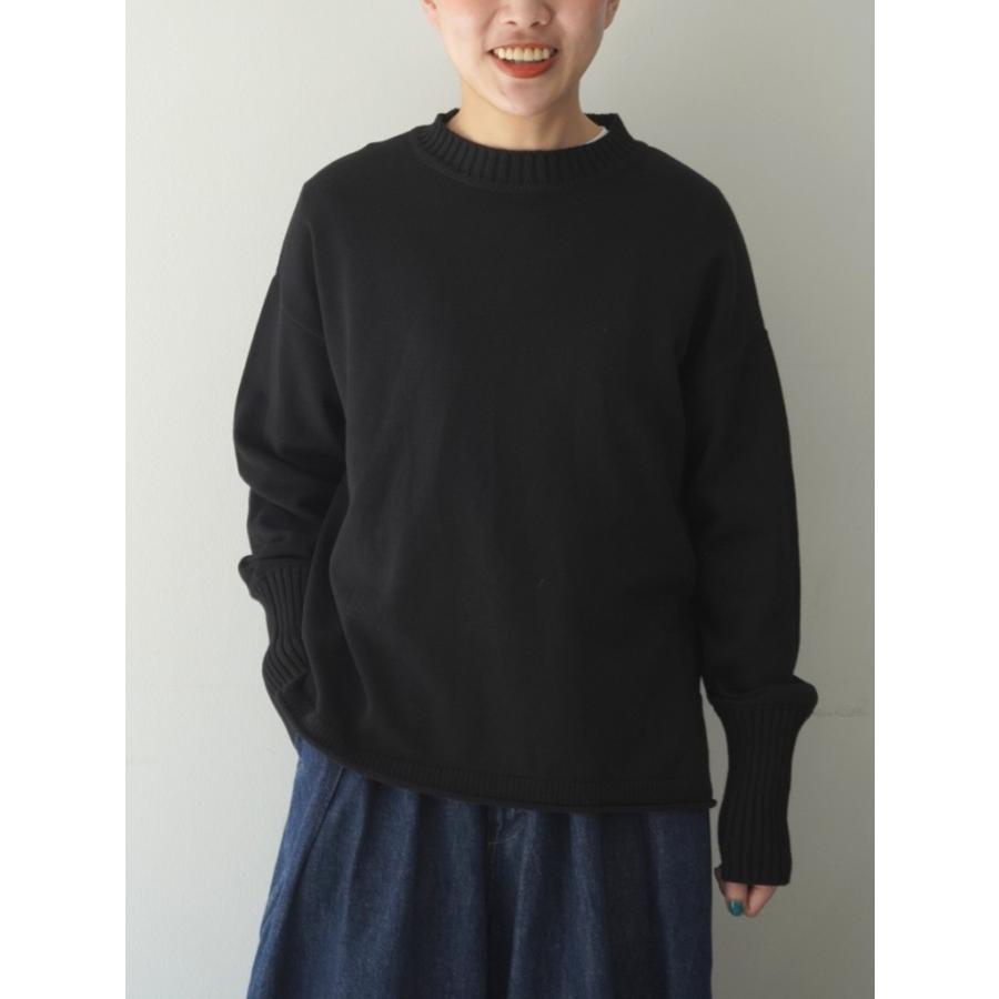 マオメイド mao made ニット セーター クルーネック プルオーバー やわらか ソフト コットン 綿 100 % 平編み 異ゲージ リブ レディース 2026年秋冬の新色入荷 | mao made | 10