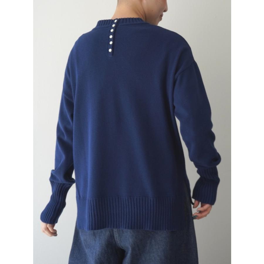 マオメイド mao made ニット セーター クルーネック プルオーバー やわらか ソフト コットン 綿 100 % 平編み 異ゲージ リブ レディース 2026年秋冬の新色入荷 | mao made | 02