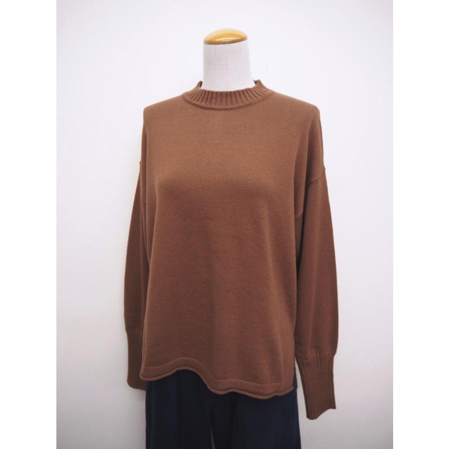 マオメイド mao made ニット セーター クルーネック プルオーバー やわらか ソフト コットン 綿 100 % 平編み 異ゲージ リブ レディース 2026年秋冬の新色入荷 | mao made | 04