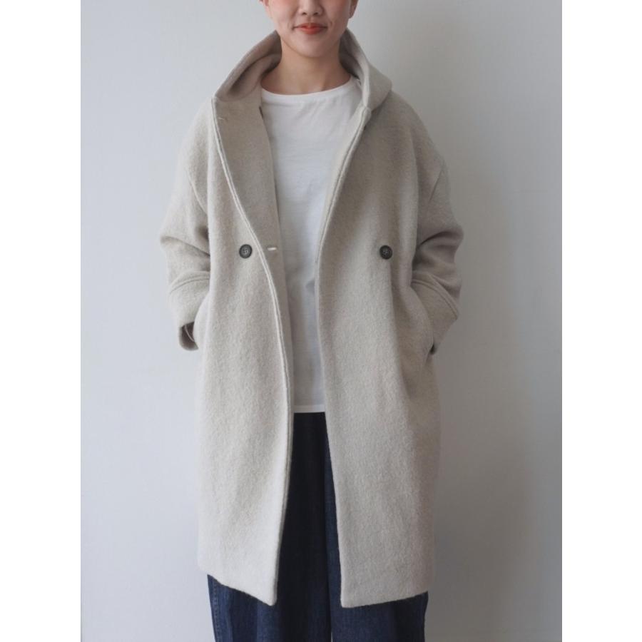 mao made（マオメイド） コート ロング 丈 ダブルボタン ピーコート