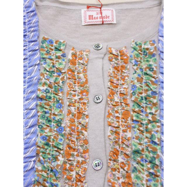 マオメイド mao made カーディガン ニット フリル ふりふり 柄 クルーネック リネン コットン 綿 麻 2026年春夏物 | mao made | 10