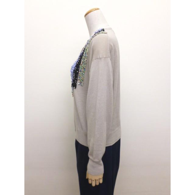 マオメイド mao made カーディガン ニット フリル ふりふり 柄 クルーネック リネン コットン 綿 麻 2026年春夏物 | mao made | 04