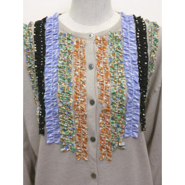 マオメイド mao made カーディガン ニット フリル ふりふり 柄 クルーネック リネン コットン 綿 麻 2026年春夏物 | mao made | 06