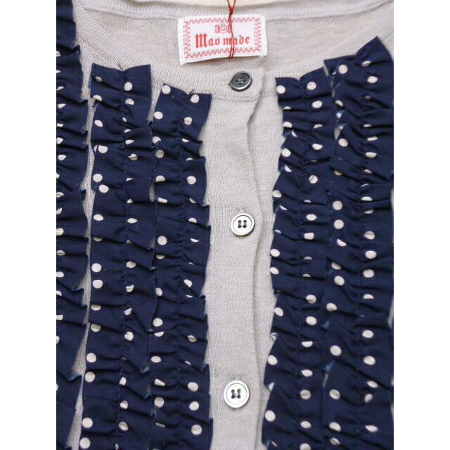 マオメイド mao made カーディガン ニット フリル ふりふり 柄 クルーネック リネン コットン 綿 麻 2026年春夏物 | mao made | 08