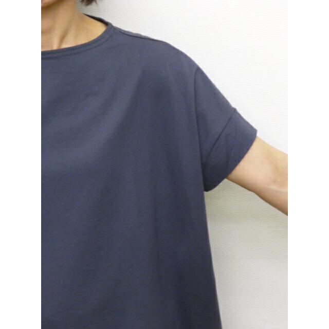 NARU ナル Tシャツ カットソー ワイド 無地 半袖 プルオーバー 天竺 コットン 綿 100% 日本製 コンフィーシャツ | NARU | 09