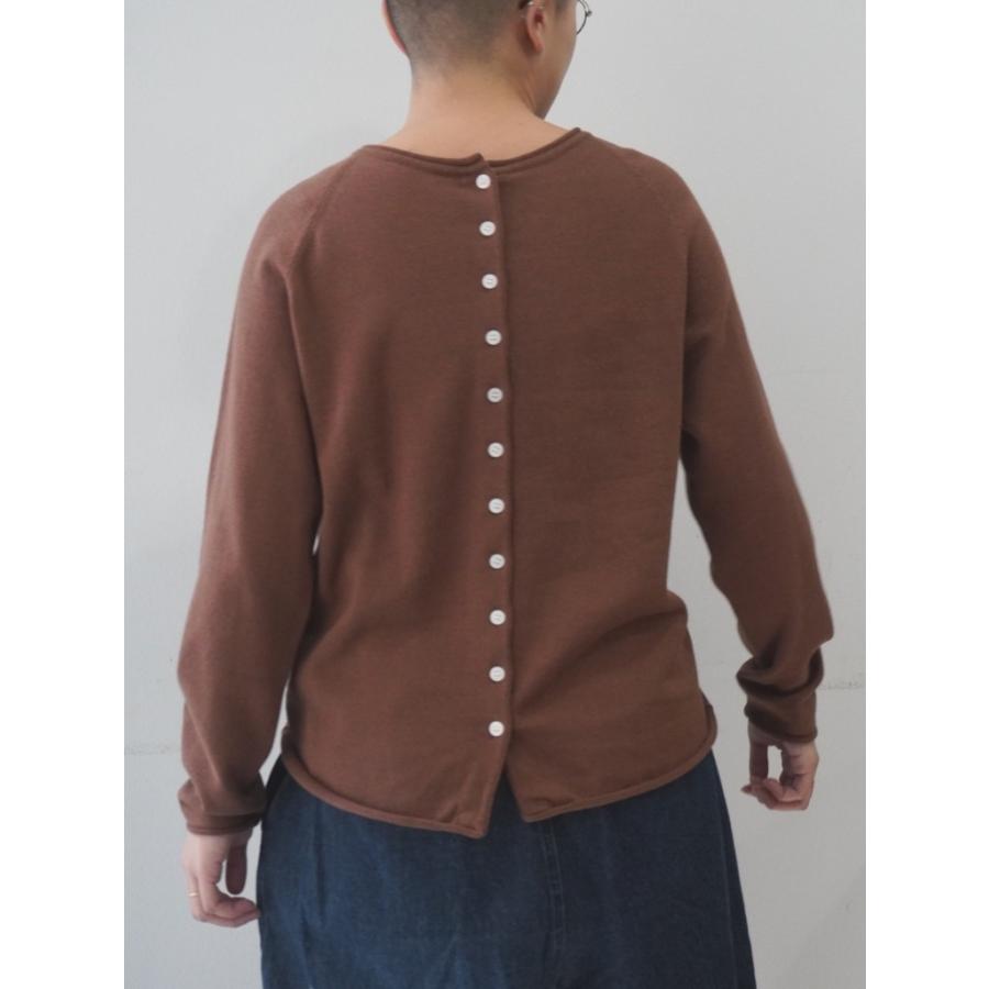マオメイド mao made ニット セーターカーディガン 前後 2WAY クルーネック プルオーバー コットン 綿 100% 平編み レディース 2026年秋冬の新色入荷 |  | 01